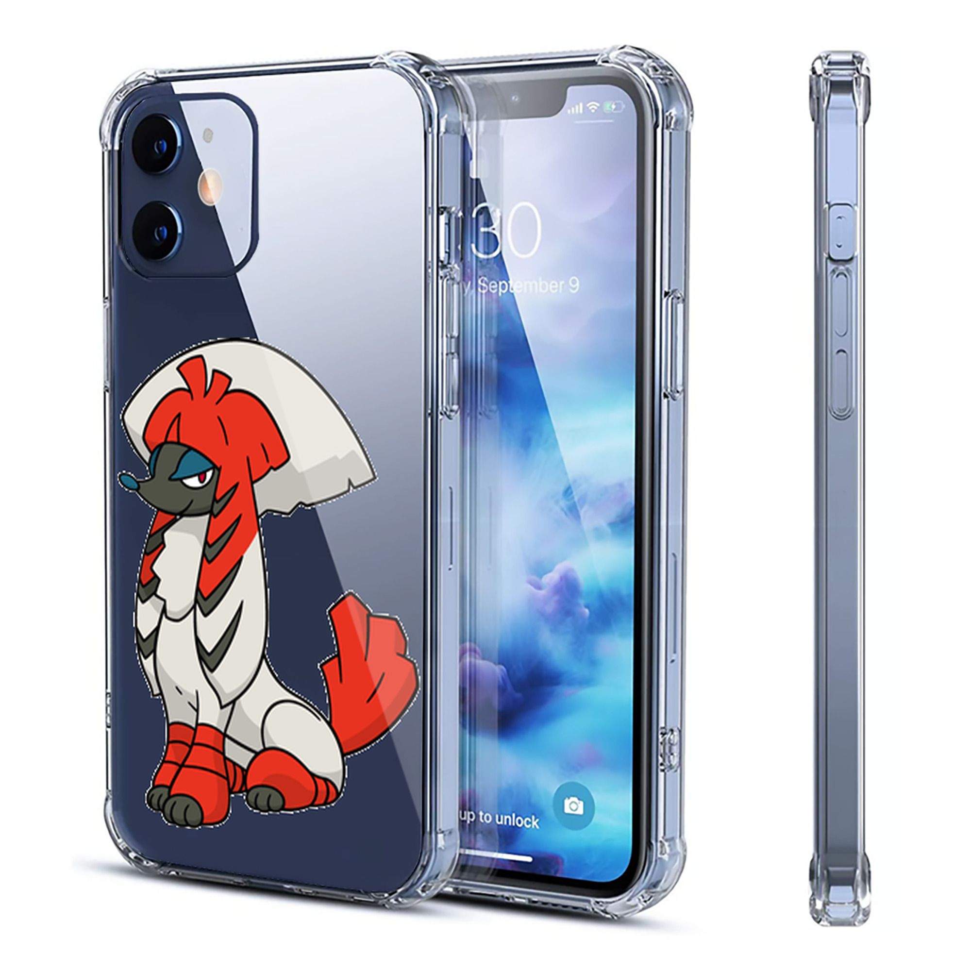 （画像用） ポケットモンスター Pokémon 【iPhone 12シリーズ対応】透明スマホケース（クリアソフトケース）